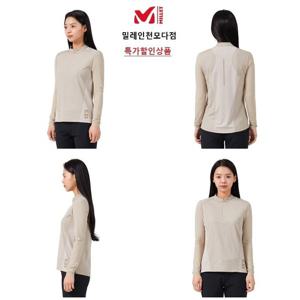 [밀레]밀레 MXSUT556 여성 여름 긴팔 LD 몰르 집업 티셔츠1_IC