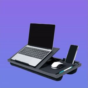 랩 데스크 LAP DESK 노트북 무릎 스탠드 받침 DJ103 받침대 침대거치 독서 메모 스케치 등 다기능 각도조절 마우스패드 스마트폰 거치 펜