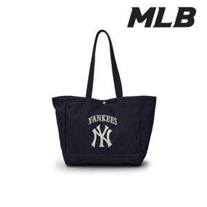 [MLB] 빈티지 레터링 데님 쇼퍼백 3AORV025N 50INS
