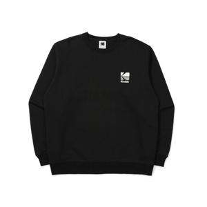 코닥 모노그램 레귤러핏 맨투맨 B1 K5123EFST1 BLK GRY WMG