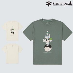 스노우피크 X 섭섭 [택가 69000원] S24MUFTS83 반팔 티셔츠