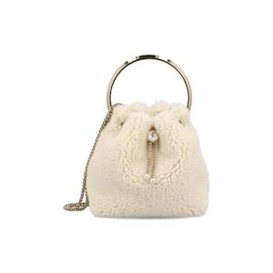지미추   숄더백 FW25 BON BONXYHNATURAL LIGHT GOLD 6208424 White