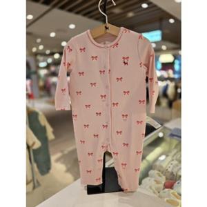 [블루독베이비] 25 FW(핑크)큐티리본골지우주복(45C7004108)신생아 백일 임신 출산 조카 선물 유아 아가옷