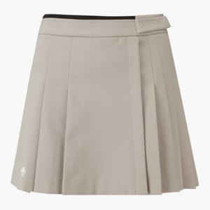 데상트골프스커트 JQS DP32WFSK93-BEGG 여성 플리츠 A라인 스커트 / Beige