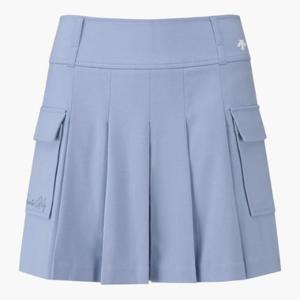 데상트골프스커트 JQS DP32WFSK94-LBLG 여성 플리츠-카고 볼포켓 스커트 / Light Blue