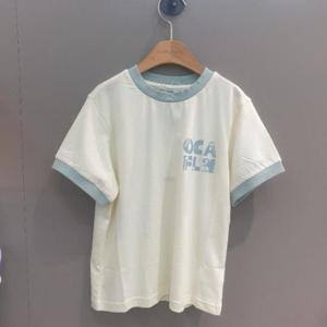 컬리수 L01 배색링거반팔티셔츠아이보리 C252TS362