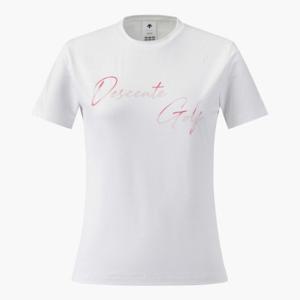 데상트골프웨어 JQS DP22WFNS4G-OWHG 여성 라운드넥 반팔 티셔츠