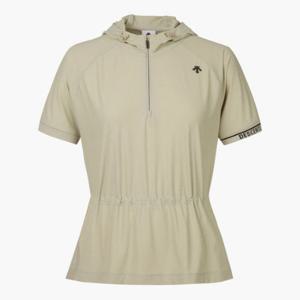 데상트골프웨어 JQS DP22WFTS64-LBGG 여성 매쉬믹스 반팔 아노락 티셔츠 LBGG