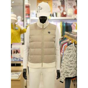 루이까스텔 세이브존03 여성 골프 가을 겨울 기본핏 에리 밑단 시보리 덕 베스트 조끼 AG7LEJP006A