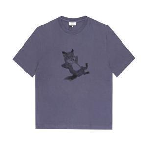 [메종키츠네 MAISONKITSUNE] OM00108KJ0008 0120 남성 반팔티