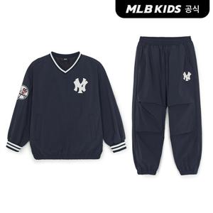 [MLB키즈 공식] 25FW 스트릿 베이직 쿠퍼스 로고 우븐 맨투맨세트 NY (D.Navy) 7AS2B1156-50NYD