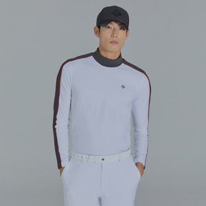 [레노마골프]남성 소매 배색 하이넥 티셔츠 RMTHK4101-200