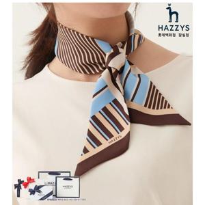 [헤지스ACC][선물포장] HIMU2F813B1_블루 스트라이프 스카프