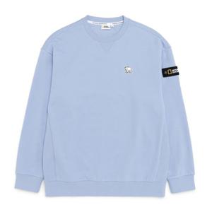 내셔널지오그래픽 N231USW930 베어 와펜 오버핏 맨투맨 BLUE