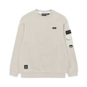 [내셔널지오그래픽 키즈] K233USW820 어드벤처 포켓 맨투맨 GRAY BEIGE