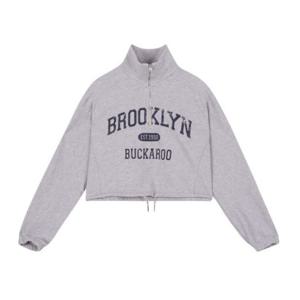 [버커루]여성 크롭 그래핏 반집업 맨투맨(B241TS500P)
