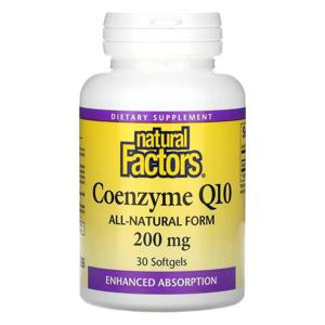 Natural Factors 내추럴팩터스 코엔자임 큐텐 200mg 30소프트젤