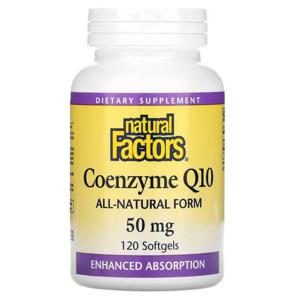 Natural Factors 내추럴팩터스 코엔자임 큐텐 50mg 120소프트젤