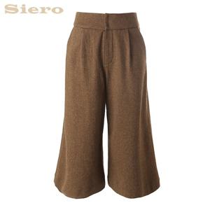 [시에로]8부기장 울소재 와이드 큐롯팬츠 SH4PTF254