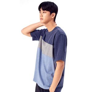 콜핑 흡습 면 캐주얼 남성 반팔 라운드 티셔츠