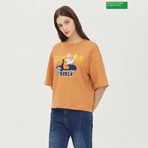베네통 로투스 라운드 티셔츠 BATS14341_CA