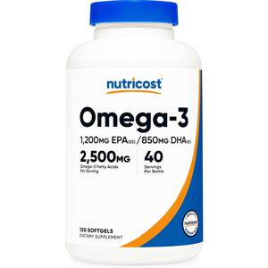 뉴트리코스트 오메가-3 - 2500mg - 120 소프트젤