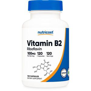 뉴트리코스트 비타민 B2 리보플라빈 -- 100 mg - 120 캡슐