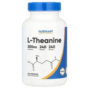 [해외직구] 뉴트리코스트 L-테아닌 200mg 240정
