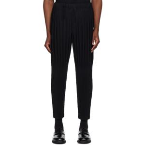 25 FW Homme Plisse Issey Miyake 남성 블랙 먼슬리 컬러 에이프릴 슬랙스 241729M191040