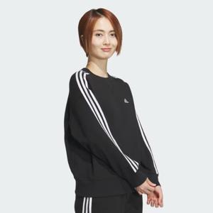 [아디다스(퍼포먼스)]여성용 에센셜+ 3S 프렌치 테리 크루 맨투맨 스웨트셔츠 JF1411