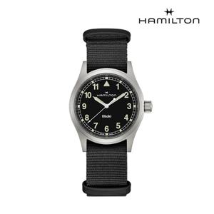[해밀턴]카키필드 쿼츠 38mm 블랙 다이얼 H69401430