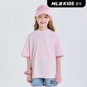 [MLB키즈 공식] 25SS 베이직 스트릿 그래피티 티셔츠 NY (L.Pink) 7ATSB1153-50PKL