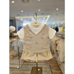 에뜨와 아스터 니트조끼 배색상하복 (07S323009)