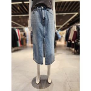 클라이드 엔 FPBSK742F 여성용 롱 스커트 데님 BL