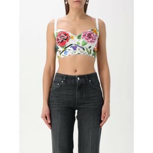 [DOLCEGABBANA] 여성 탑 크롭 코튼 위드 플라워 프린트 F7T18THS5S5 HA5KU 멀티컬러 /6