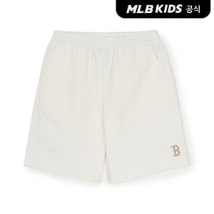 [MLB키즈 공식] 25SS 베이직 스몰로고 반바지 BOS (Cream) 7ASPB0153-43CRS