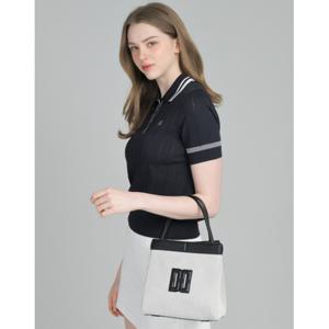 닥스 골프 여성 25SS CANVAS 블랙 캔버스 2WAY 자석 골프 버킷백 DNGF5E204BA