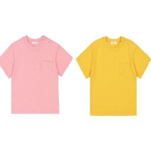 [아가방]아가방  티치포켓반팔티셔츠(PINK,YELLOW)_01R351005