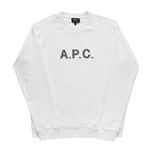 [아페쎄] COEIP H27886 TAG BLANC/NOIR 남성 맨투맨