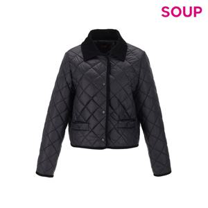 [숲]크롭 퀼티드 칼라 패딩 재킷(SB1PA80)