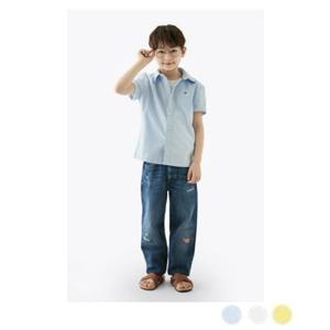 [타미힐피거칠드런2] 스트레치 옥스포드 셔츠 (T42F1HSH220BT2) 2T 16세