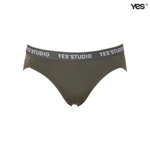 [예스]딥카키 로고 아웃밴드 헴팬티 YSWPA945