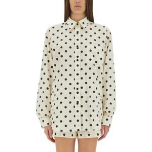 모스키노 여성 화이트 POLKA DOTS 폴카도트 긴팔 셔츠 02010452_2002