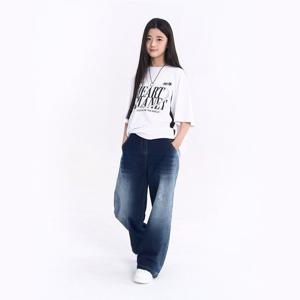 [더데이걸][모다울산]뒤밴딩 와이드 데님 TGTJ25F02_US