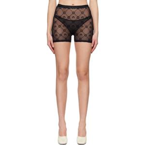 마린세르 반바지 SSENSE 익스클루시브 블랙 메시 쇼츠 251020F541008