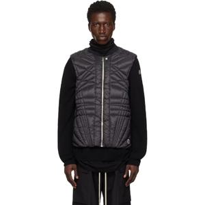 릭오웬스 패딩 Moncler    블랙 메가펜타 플라이트 다운 베스트 251232M178009
