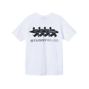 스투시 x CDG 서프맨 티셔츠 화이트 3903626
