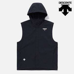 [데상트]데상트 GER 팀 우븐 후드 베스트 집업 SP121IVE31BLK0