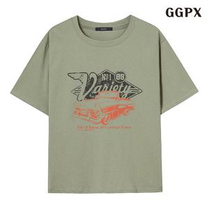 [지지피엑스]레터링 워싱 라운드 티셔츠 (GPBLW024D)