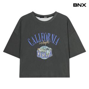 [비엔엑스]피그먼트 그래픽 티셔츠 (BX2TS022L0)